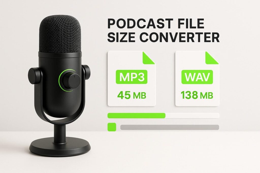 Podcast File Size Converter