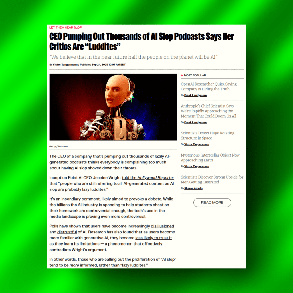 SoundDebatable.com News Jeanine Wright is calling you a lazy luddites