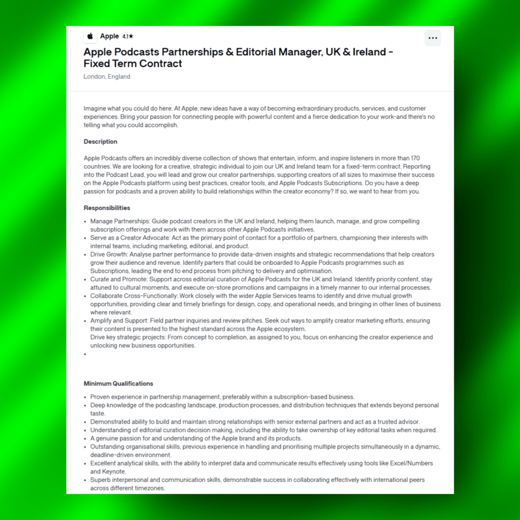 SoundDebatable.com jobs apple podcast